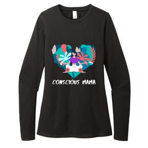 Conscious Mama Yoga Mom Cute Gift Womens CVC Long Sleeve Shirt