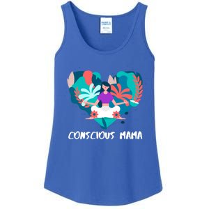 Conscious Mama Yoga Mom Cute Gift Ladies Essential Tank