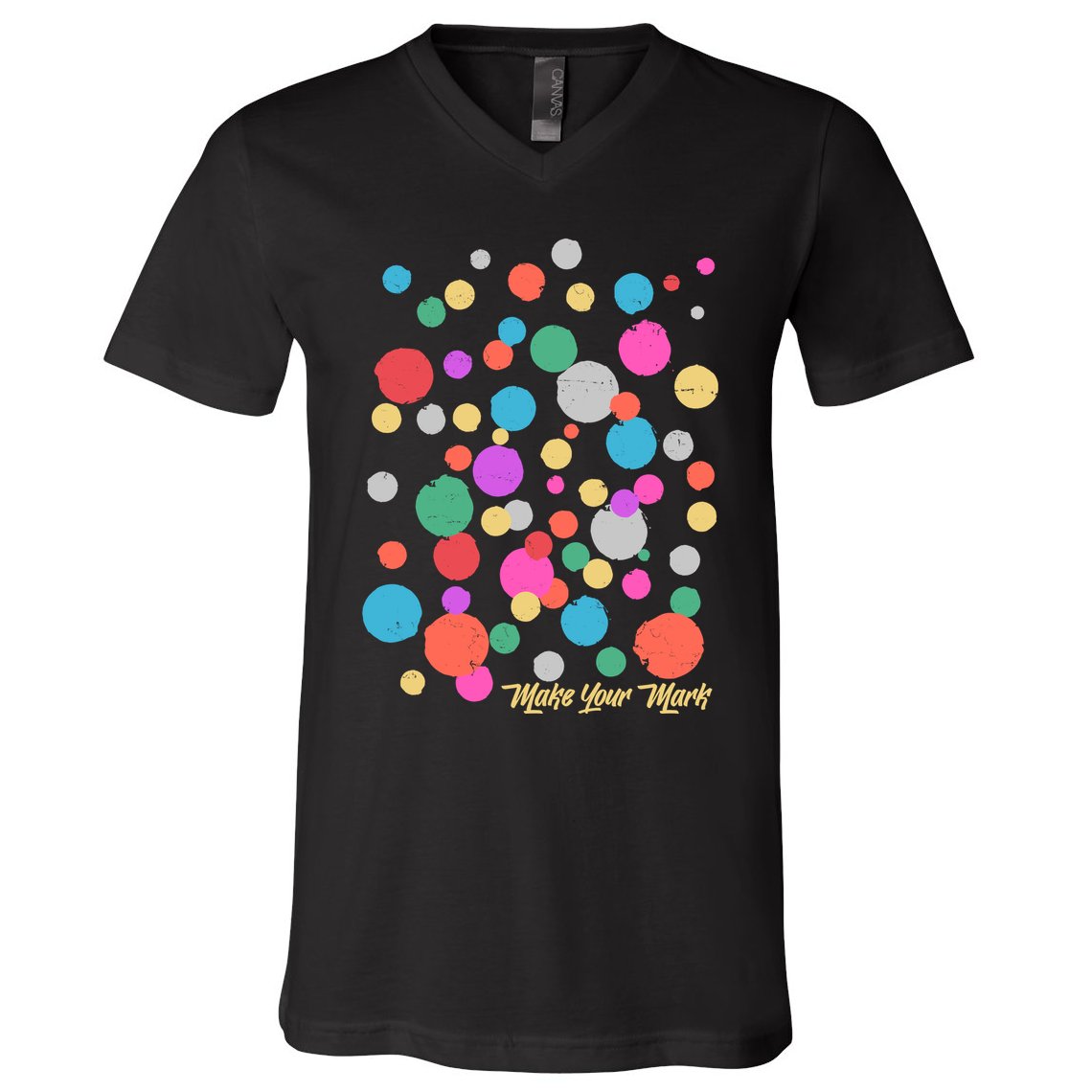 Cute Make You Mark International Dot Day V-Neck T-Shirt
