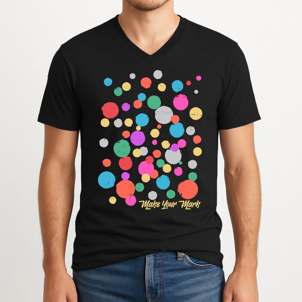 Cute Make You Mark International Dot Day V-Neck T-Shirt