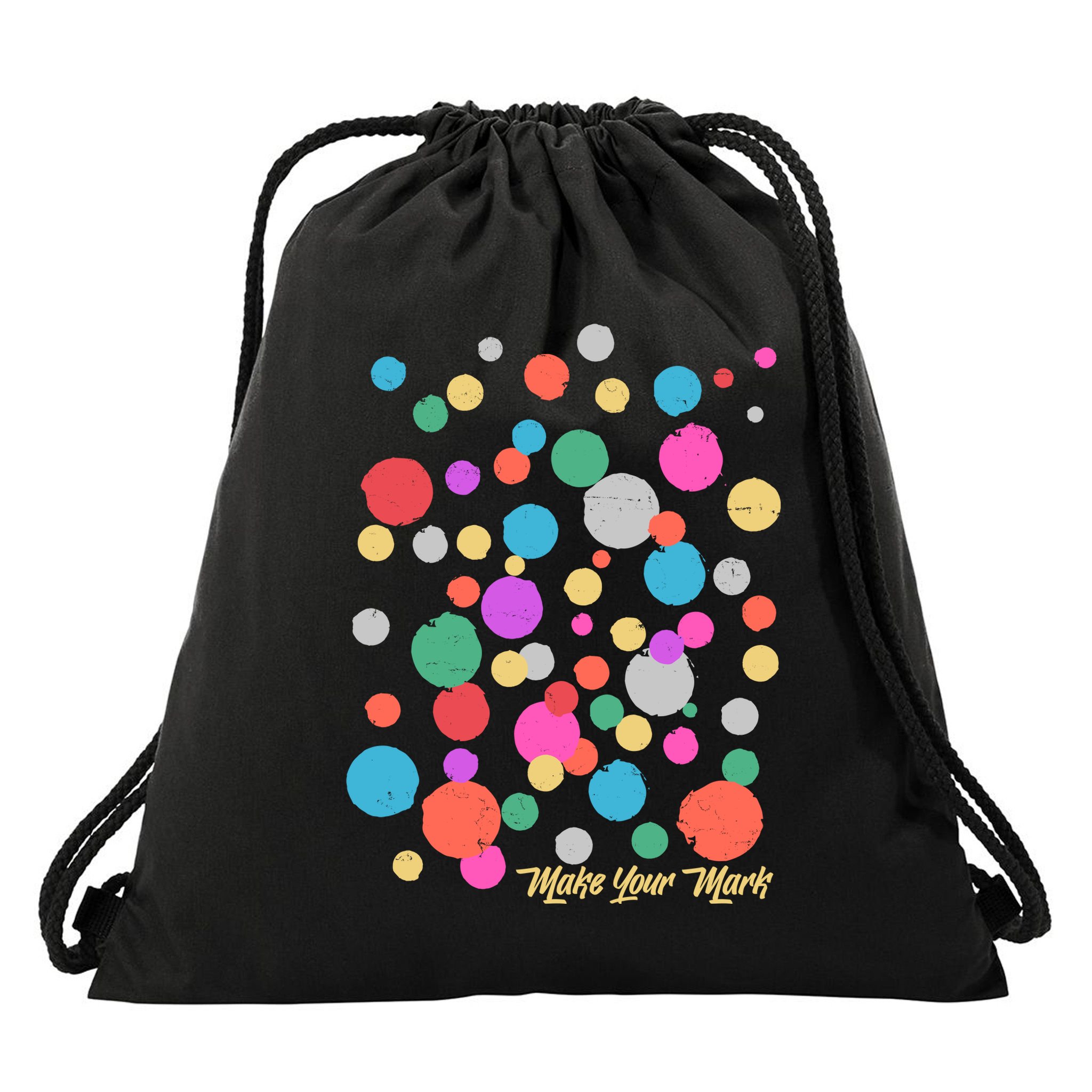 Cute Make You Mark International Dot Day Drawstring Bag
