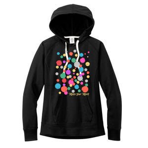 Cute Make You Mark International Dot Day Women's Fleece Hoodie