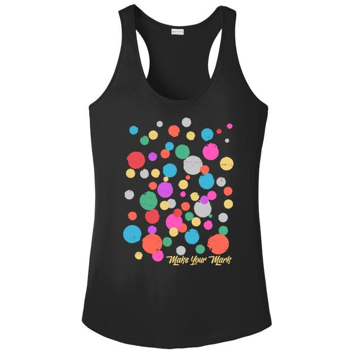 Cute Make You Mark International Dot Day Ladies PosiCharge Competitor Racerback Tank