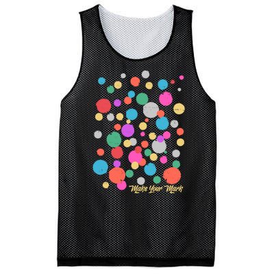 Cute Make You Mark International Dot Day Mesh Reversible Basketball Jersey Tank