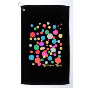 Cute Make You Mark International Dot Day Platinum Collection Golf Towel