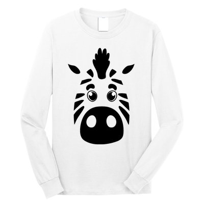 Cool Mountain Zebra Gift For Animal Lovers Long Sleeve Shirt