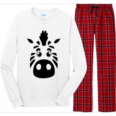 Cool Mountain Zebra Gift For Animal Lovers Long Sleeve Pajama Set