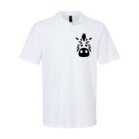 Cool Mountain Zebra Gift For Animal Lovers Softstyle Adult Sport Polo