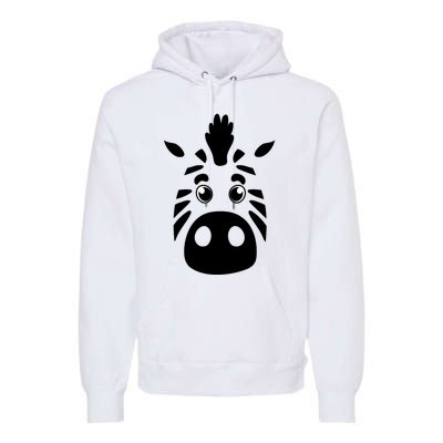 Cool Mountain Zebra Gift For Animal Lovers Premium Hoodie