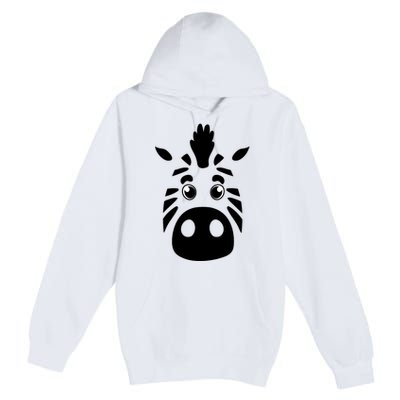 Cool Mountain Zebra Gift For Animal Lovers Premium Pullover Hoodie