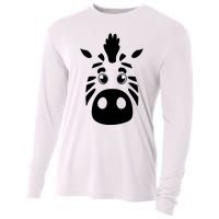 Cool Mountain Zebra Gift For Animal Lovers Cooling Performance Long Sleeve Crew