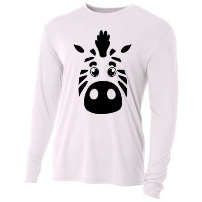 Cool Mountain Zebra Gift For Animal Lovers Cooling Performance Long Sleeve Crew