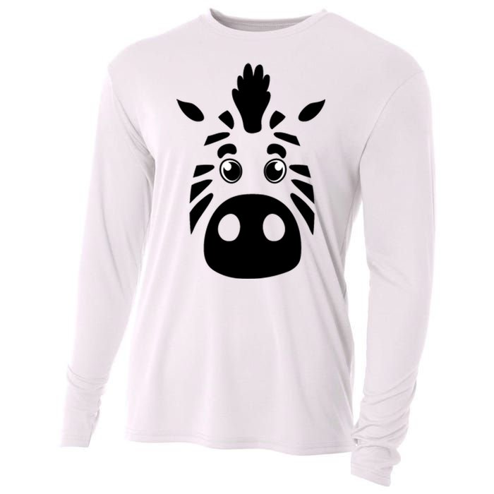 Cool Mountain Zebra Gift For Animal Lovers Cooling Performance Long Sleeve Crew