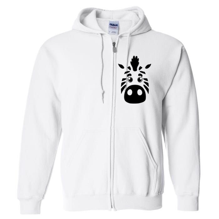 Cool Mountain Zebra Gift For Animal Lovers Full Zip Hoodie