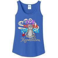 Cat Meditation Zen Yoga Coffee Cat Lovers Yoga Namaste Gift Funny Gift Ladies Essential Tank