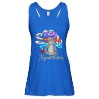 Cat Meditation Zen Yoga Coffee Cat Lovers Yoga Namaste Gift Funny Gift Ladies Essential Flowy Tank