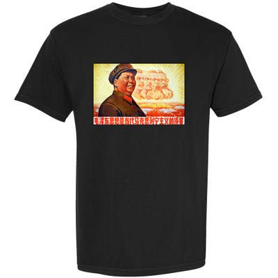 Chairman Mao Zedong And Other Communist Leaders Propaganda Garment-Dyed Heavyweight T-Shirt