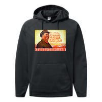 Chairman Mao Zedong And Other Communist Leaders Propaganda Performance Fleece Hoodie