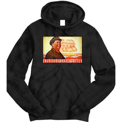 Chairman Mao Zedong And Other Communist Leaders Propaganda Tie Dye Hoodie