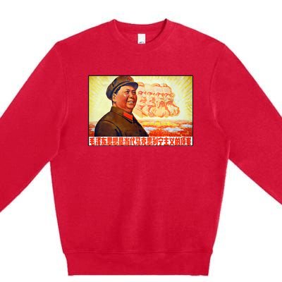 Chairman Mao Zedong And Other Communist Leaders Propaganda Premium Crewneck Sweatshirt