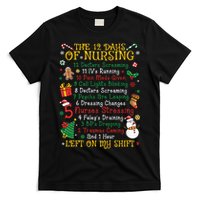 Christmas Nurse 12 Days Of Nursing T-Shirt