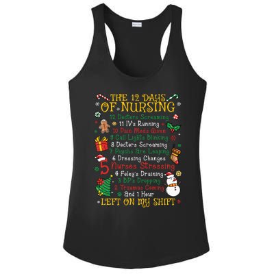 Christmas Nurse 12 Days Of Nursing Ladies PosiCharge Competitor Racerback Tank