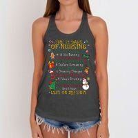 Christmas Nurse 12 Days Of Nursing Women's Knotted Racerback Tank