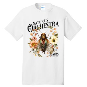 Cicada Nature 2024 Bug Lover Country Flowers Tall T-Shirt