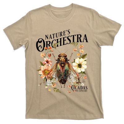 Cicada Nature 2024 Bug Lover Country Flowers T-Shirt