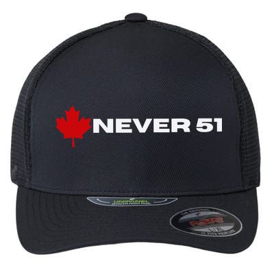 Canada Never 51. Flexfit Unipanel Trucker Cap