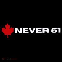 Canada Never 51. Flexfit Unipanel Trucker Cap