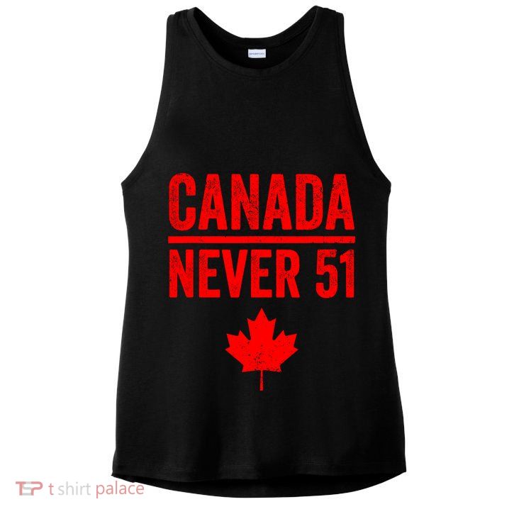 Canadian Never 51 Vintage Ladies PosiCharge Tri-Blend Wicking Tank