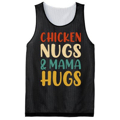 Chicken Nugs and Mama Hugs Nuggets Foodies Lovers Mesh Reversible Basketball Jersey Tank