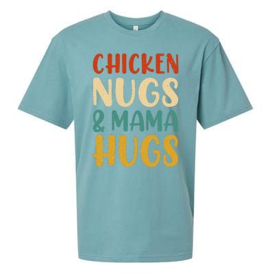 Chicken Nugs and Mama Hugs Nuggets Foodies Lovers Sueded Cloud Jersey T-Shirt