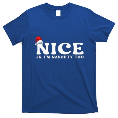 Couple Naughty And Nice Christmas Pajama On The Nice List Gift T-Shirt