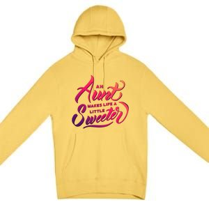 Cute Nieces And Nephews Aunt Auntie Great Gift Premium Pullover Hoodie