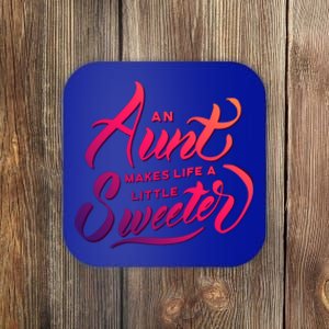 Cute Nieces And Nephews Aunt Auntie Great Gift Coaster