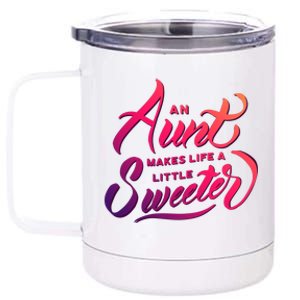 Cute Nieces And Nephews Aunt Auntie Great Gift 12 oz Stainless Steel Tumbler Cup