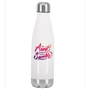 Cute Nieces And Nephews Aunt Auntie Great Gift Stainless Steel Insulated Water Bottle