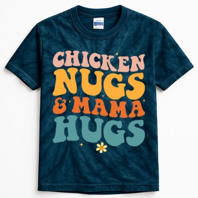 Chicken Nugs and Mama Hugs Nuggets Foodies Lovers Kids Tie-Dye T-Shirt