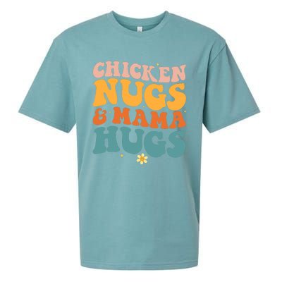 Chicken Nugs and Mama Hugs Nuggets Foodies Lovers Sueded Cloud Jersey T-Shirt