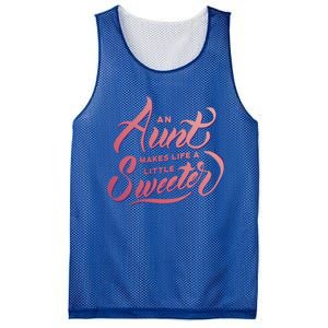 Cute Nieces And Nephews Aunt Auntie Gift Mesh Reversible Basketball Jersey Tank