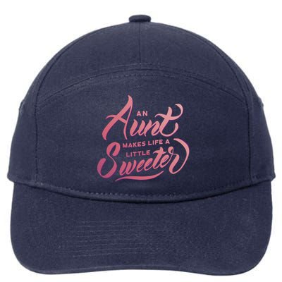 Cute Nieces And Nephews Aunt Auntie Gift 7-Panel Snapback Hat