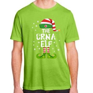 Crna Nurse Anesthetist Elf Family Matching Nursing Christmas Meaningful Gift Adult ChromaSoft Performance T-Shirt