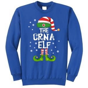 Crna Nurse Anesthetist Elf Family Matching Nursing Christmas Meaningful Gift Tall Sweatshirt