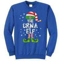 Crna Nurse Anesthetist Elf Family Matching Nursing Christmas Meaningful Gift Tall Sweatshirt