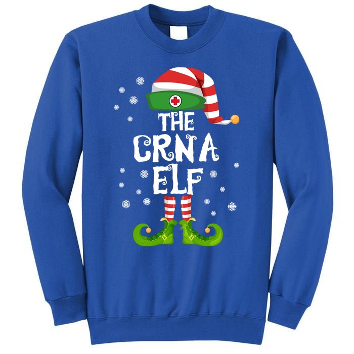 Crna Nurse Anesthetist Elf Family Matching Nursing Christmas Meaningful Gift Tall Sweatshirt