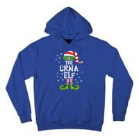 Crna Nurse Anesthetist Elf Family Matching Nursing Christmas Meaningful Gift Tall Hoodie