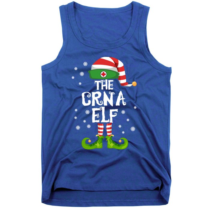 Crna Nurse Anesthetist Elf Family Matching Nursing Christmas Meaningful Gift Tank Top