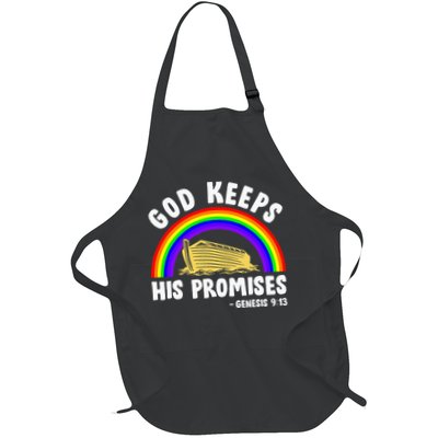 Christian Noah Ark Jesus God Keeps His Promises Rainbow Apron